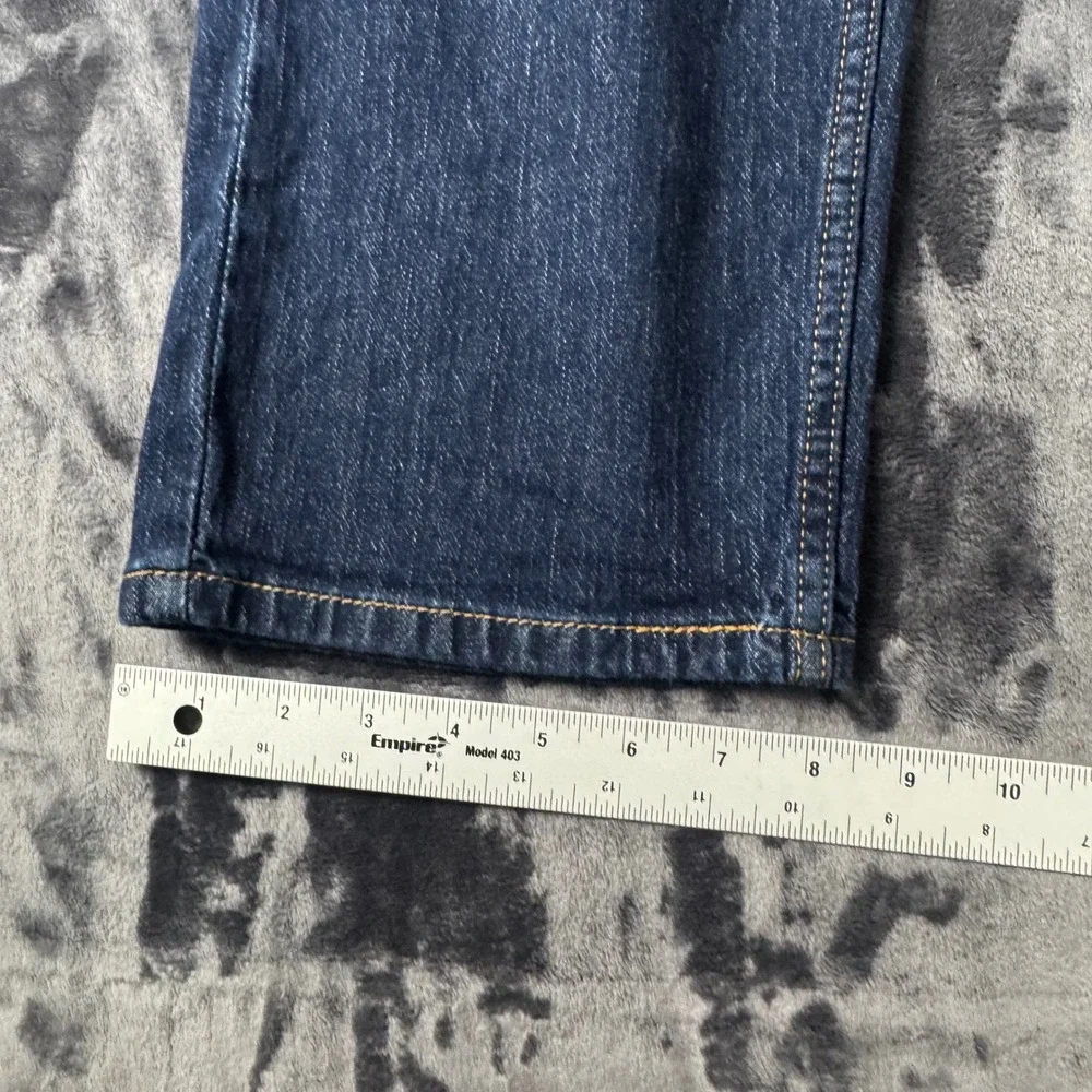Levi's 505 Regular Fit Jeans Mens 38x30 Dark Wash Straight Leg Denim 00505-2195